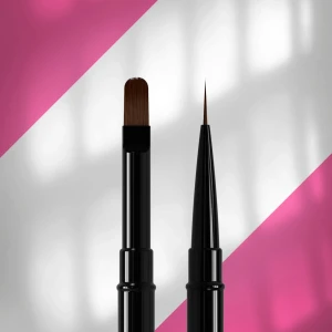 Pędzelek STALEKS NBE-03/06 dwustronny EXPERT liner10mm/ do żelu11mm